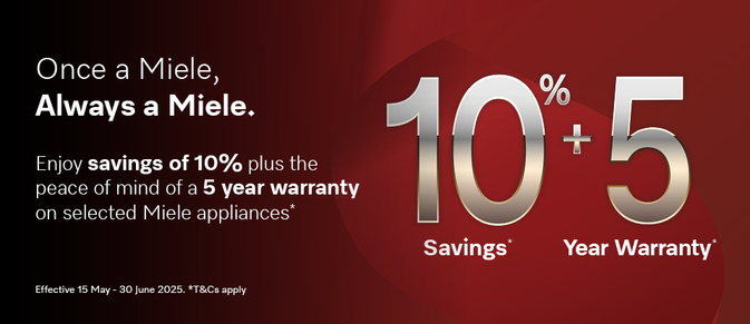 10% Savings + 5 Year Warranty* promotion