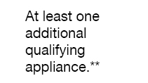 At least one additional qualifying appliance