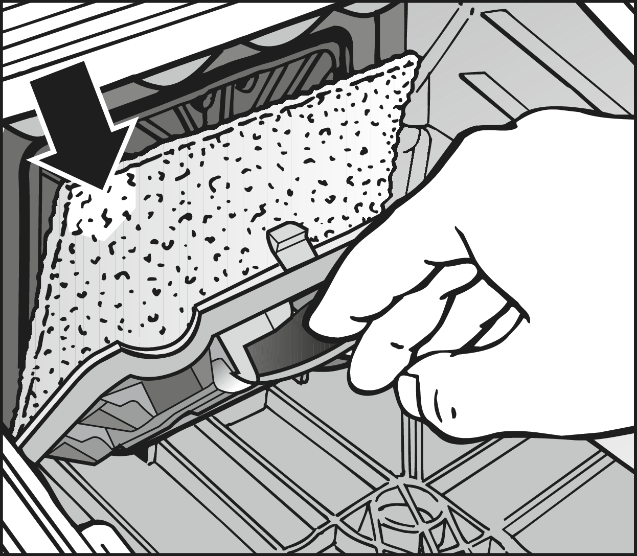 Opening | Filter frame | Motor protection filter