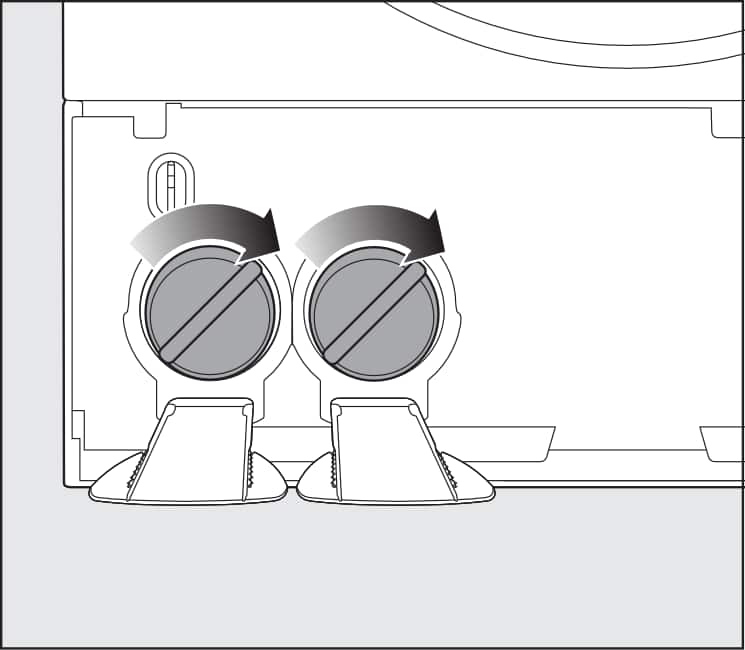 Tightening the drain filter | Miele washing machine