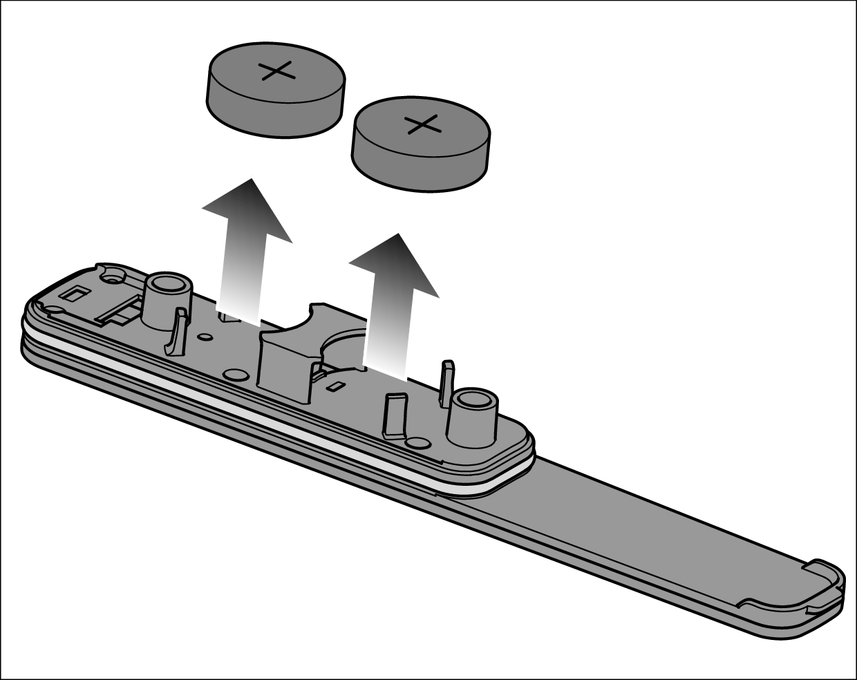 Batterien aus der Abdeckung entnehmen | Batterien wechseln | Miele M Sense Pfanne