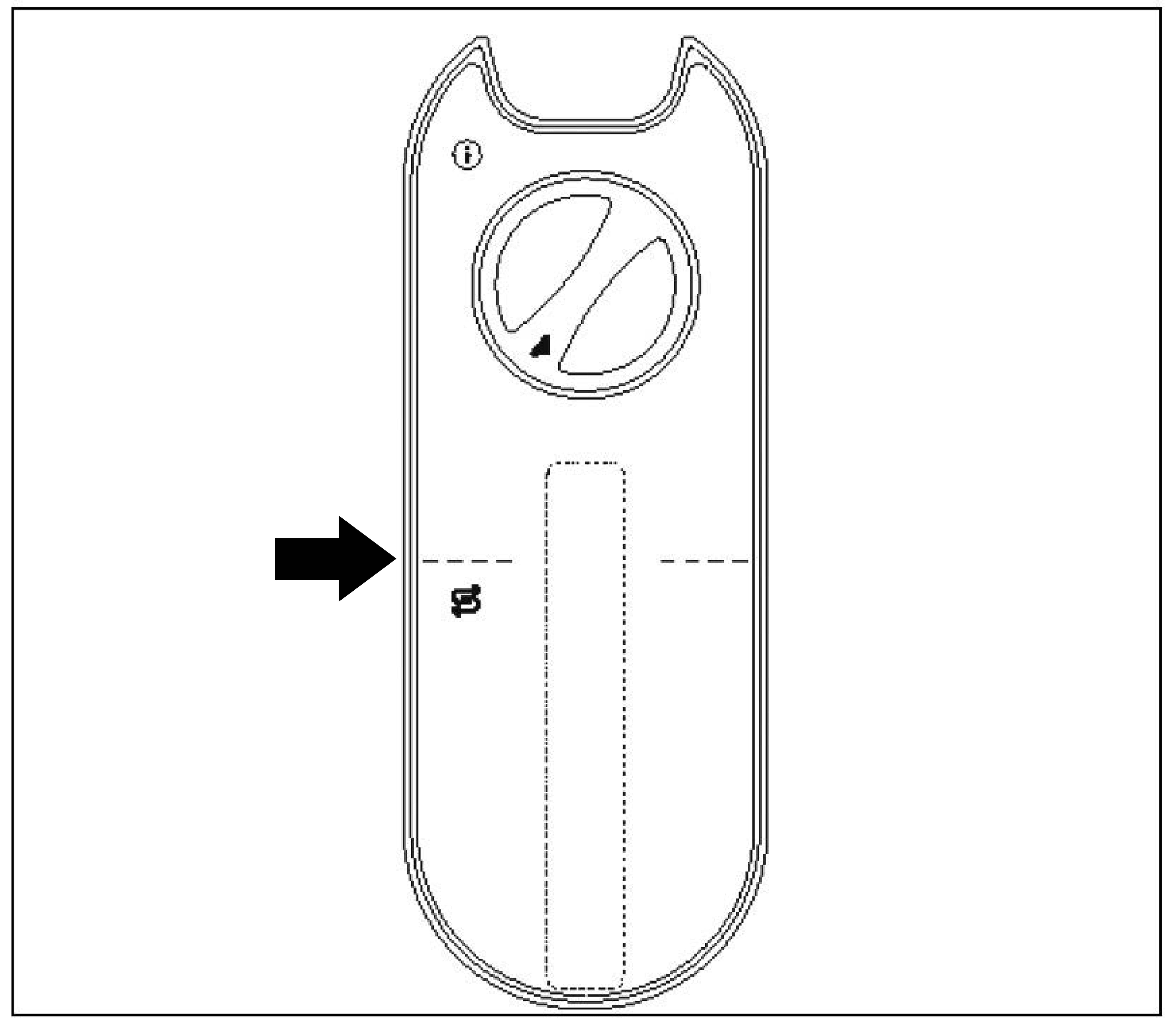 Markierungslinie am Wassertank