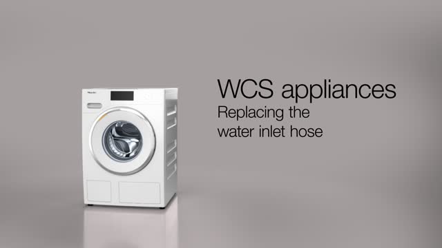 WCS appliances Replacing the water inlet hose