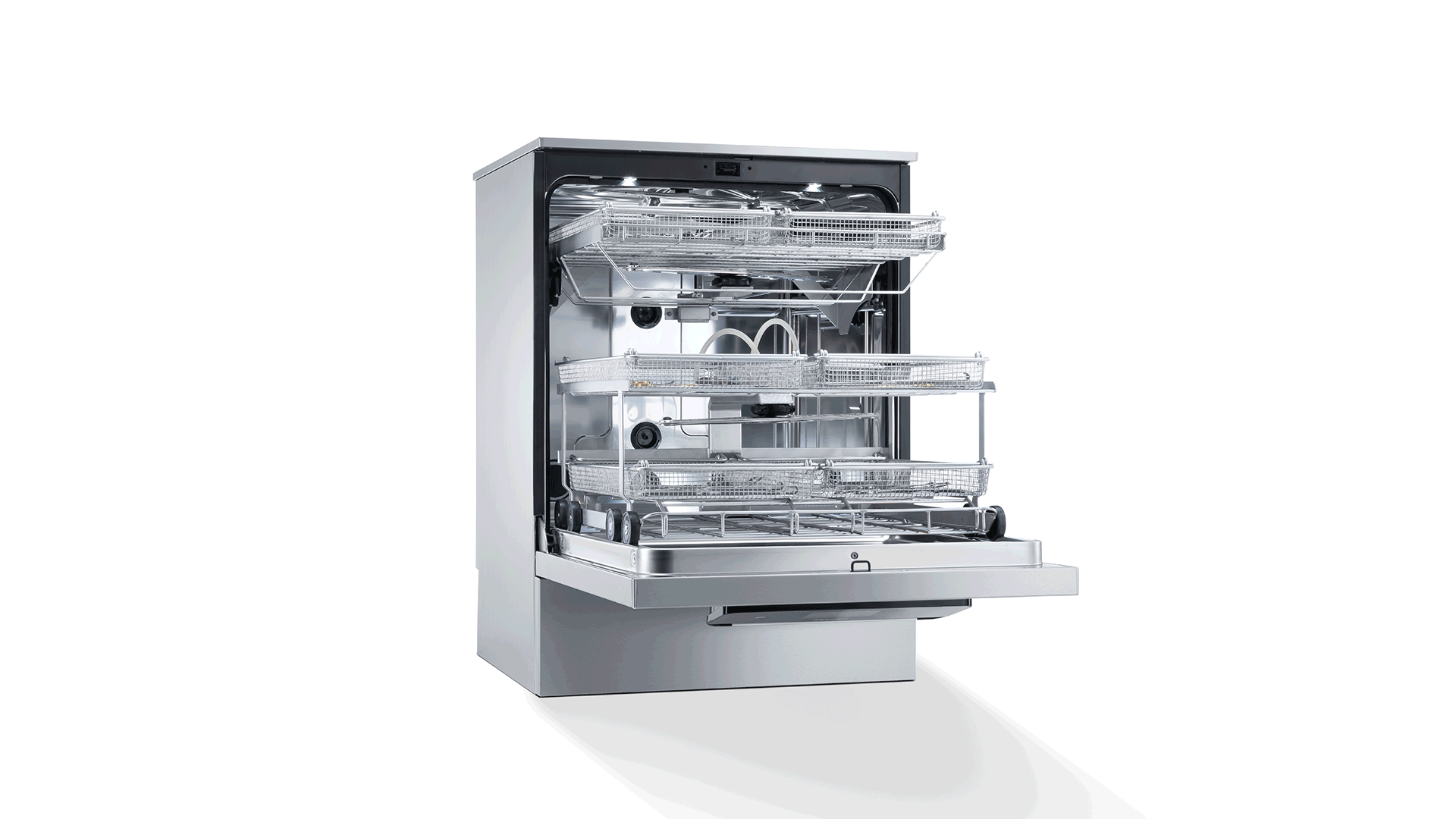 Mycí a dezinfekční automat řady ExpertLine se součástmi pro přípravu instrumentů z různých lékařských oborů